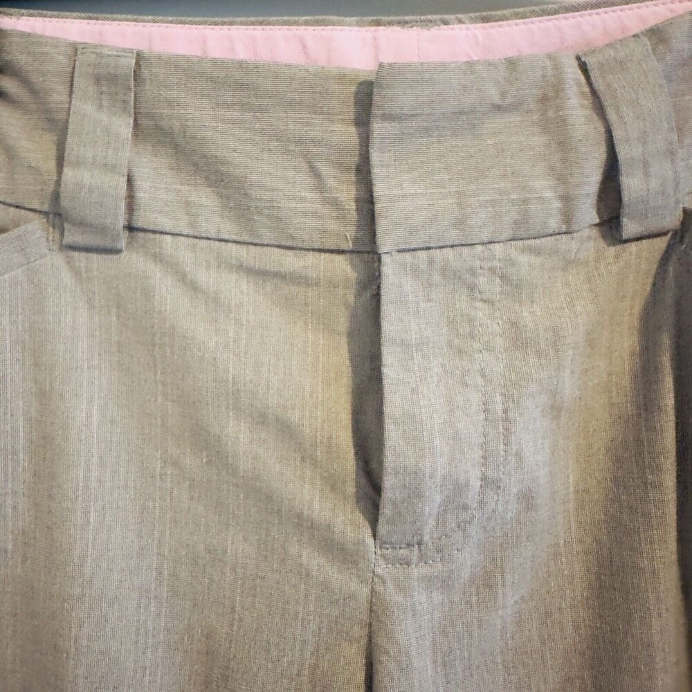 Gap Curvy Ankle Pants Tan Textured Trousers Women Size 8 ANK - Picture 3 of 8